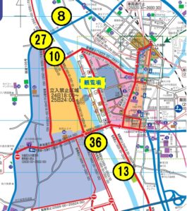 予約抽選駐車場Map