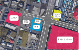 嵜本駐車場MAP