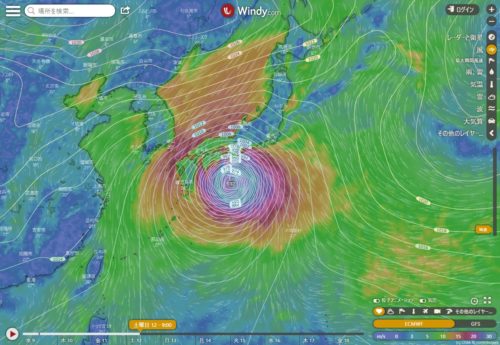 12日9時ECMWF4