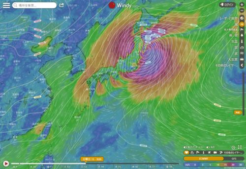 13日9時ECMWF4