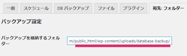 BackWPup保存先2